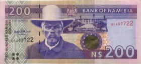 Namibia P.10a 200 Namibia Dollars (1996) (3+) 