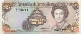Cayman-Inseln P.14 25 Dollars 1991 B/1 000777 (1) 