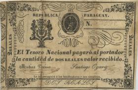 Paraguay P.019 2 Reales (1965) (5) 