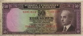 Türkei / Turkey P.133 50 Kurus L. 1930 (3) 