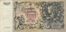 Österreich / Austria P.132 100 Schilling 1949 2.Auflage 5-stellig (3) 