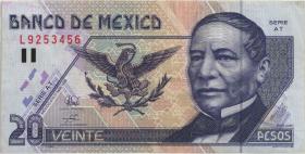 Mexiko / Mexico P.106c 20 Pesos 1998 (3) 
