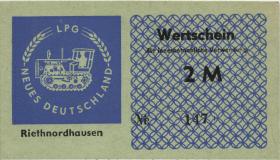 L.119.14 LPG Riethnordhausen "Neues Deutschland" 2 Mark (1) 