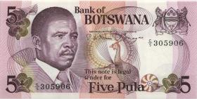 Botswana P.08a 5 Pula (1982) (1) 