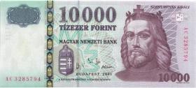 Ungarn / Hungary P.192a 10.000 Forint 2001 (1) 