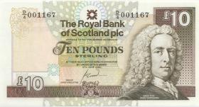 Schottland / Scotland P.353b 10 Pounds 2000 D/4 001167 (1) 