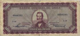 Chile P.117 5000 Pesos = 500 Condores (1947-1959) (4) 
