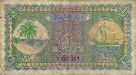 Malediven / Maldives P.02b 1 Rupie 1960 (4) 