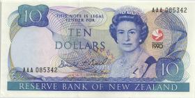 Neuseeland / New Zealand P.176 10 Dollars 1990 AAA (1) 