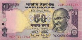 Indien / India P.090b 50 Rupien (1997-) (2) 