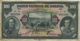 Bolivien / Bolivia P.125 100 Bolivianos L. 1928 (4) 