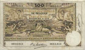 Belgien / Belgium P.071 100 Francs 17.9.1913 (3) 