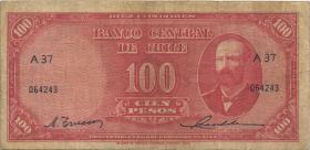 Chile P.113 100 Pesos = 10 Condores (1947-1958) (3) 