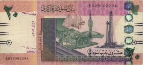 Sudan P.68 20 Sudanese Pounds 2006 (3) 