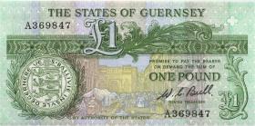 Guernsey P.48a 1 Pound (1980-89) Serie A (1/1-) 