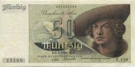 R.254 50 DM 1948 Bank Deutscher Länder Z.159 (3+) 3-stellig 