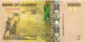Uganda P.54b 50000 Shillings 2013 (3+) 