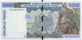 West-Afr.Staaten/West African States P.713Kb 5000 Francs 1993 (1) 