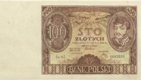 Polen / Poland P.074a 100 Zlotych 1932 (1-) 