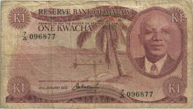Malawi P.10c 1 Kwacha 1975 (4) 