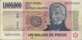 Argentinien / Argentina P.310 1.000.000 Pesos (1981-83) (3) 