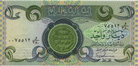Irak / Iraq P.069b 1 Dinar 1980 (1) 