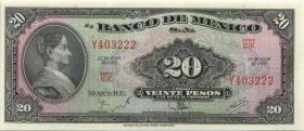 Mexiko / Mexico P.054p 20 Pesos 1970 (1) 