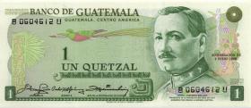 Guatemala P.059c 1 Quetzale 1980 (1) 