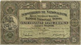 Schweiz / Switzerland P.11e 5 Franken 1921 (4) 