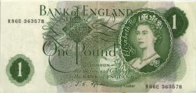 Großbritannien / Great Britain P.374e 1 Pound (1960-70) (3) 