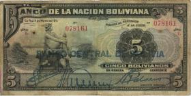 Bolivien / Bolivia P.113 5 Bolivianos (1929) (4) 
