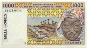 West-Afr.Staaten/West African States P.811Td 1000 Francs 1994 (1) 