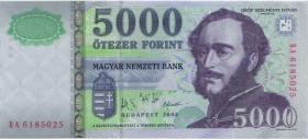Ungarn / Hungary P.191a 5000 Forint 2005 (1) 