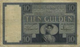 Niederlande / Netherlands P.043b 10 Gulden 31.1.1929 (4) 