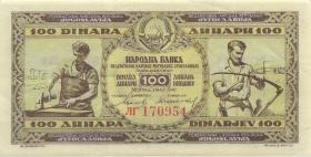 Jugoslawien / Yugoslavia P.065b 100 Dinara 1946 (2) 