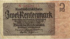 R.167a: 2 Rentenmark 1937 Reichsdruck (4) 