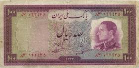 Iran P.067 100 Rials (1954) 3- 