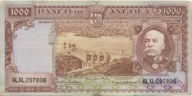 Angola P.091 1000 Escudos 1956 (3/4) 