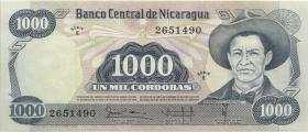 Nicaragua P.139 1000 Cordobas 1979 (3+) 