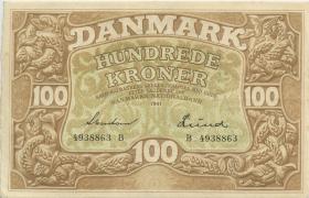 Dänemark / Denmark P.33c 100 Kroner 1941 U.2 (2) 