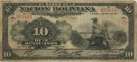 Bolivien / Bolivia P.107b 10 Bolivianos 1911 (4) 