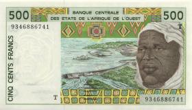 West-Afr.Staaten/West African States P.810Tc 500 Francs 1993 (1) 