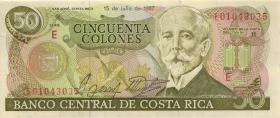 Costa Rica P.253 50 Colones 1987 (1) 