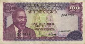 Kenia / Kenya P.14b 100 Shillings 1975 (3) 