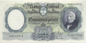 Argentinien / Argentina P.278b 500 Pesos (1964-69) (1) 
