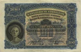 Schweiz / Switzerland P.35r 100 Franken 23.3.1944 (3) 