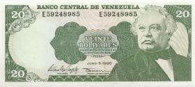 Venezuela P.063a 20 Bolivares 1995 (1) 