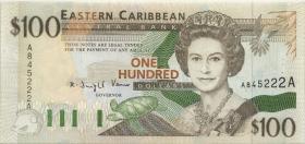 Ost Karibik / East Caribbean P.35a 100 Dollars (1994) (2) Antigua 