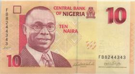 Nigeria P.33b 10 Naira 2007 (1) 