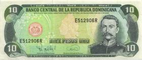 Dom. Republik/Dominican Republic P.153a 10 Pesos Oro 1996 (2) 